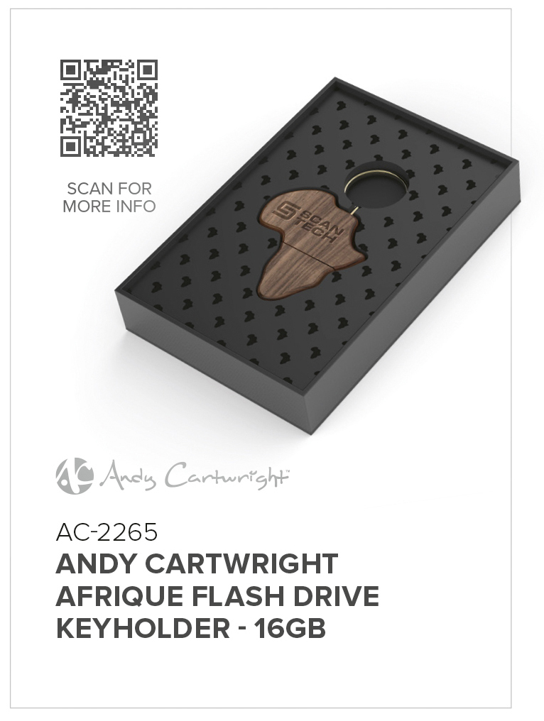 Andy Cartwright Afrique Flash Drive Keyholder - 16GB CATALOGUE_IMAGE
